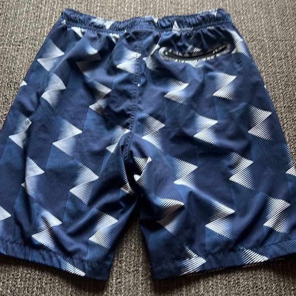 🌴Swim Trunks blue and white fully lined with back pockets Boys XXL - Picture 4 of 6